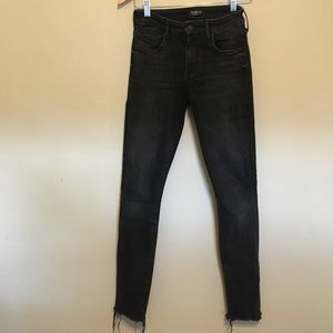 Mother looker ankle fray jeans